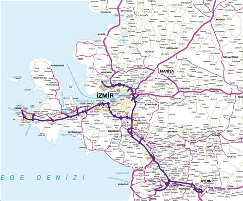 izmir istanbul yeni otoban haritası